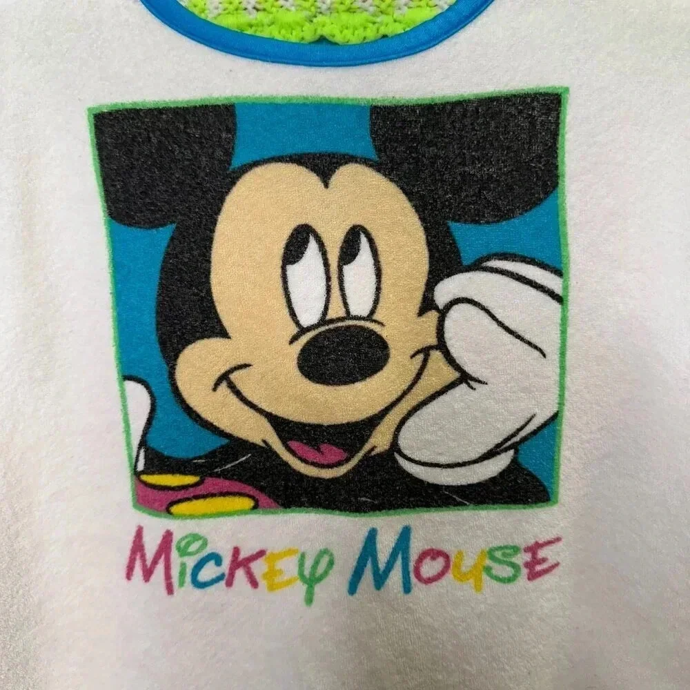 Vintage Disney Mickeys Stuff for Kids Toddler Beach Coverup Terry Cloth Size M/L